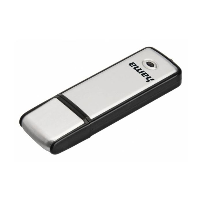 Hama Fancy Memoria Pendrive USB 2.0 con Tapa - 16GB de Capacidad - 10Mb/s de Transferencia - Aluminio Cepillado - 20x68x8mm - Co