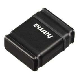 Hama Smartly Memoria Pendrive USB 2.0 con Tapa - 16GB de Capacidad - 10Mb/s de Transferencia - 21x15x6.5mm - Color Negro
