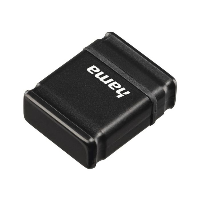 Hama Smartly Memoria Pendrive USB 2.0 con Tapa - 32GB de Capacidad - 10Mb/s de Transferencia - 21x15x6.5mm - Color Negro
