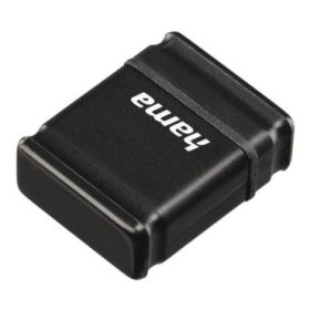 Hama Smartly Memoria Pendrive USB 2.0 con Tapa - 64GB de Capacidad - 15Mb/s de Transferencia - Color Negro