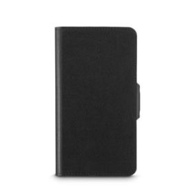 Hama Essential Funda Universal para Smartphone de 6.1  con Tapa - Pantallas de 7.5x15.3cm - Cierre Magnetico - Cuero - Color Neg