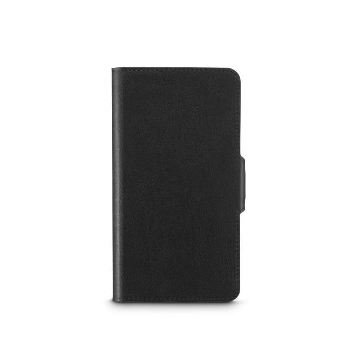 Hama Essential Funda Universal para Smartphone de 6.1  con Tapa - Pantallas de 7.5x15.3cm - Cierre Magnetico - Cuero - Color Neg