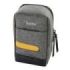Hama Terra Funda para Camara - Poliester Reciclado - Asa para Cinturon - Correa de Cuello Desmontable - 7.5x4.5x13cm - Color Gri