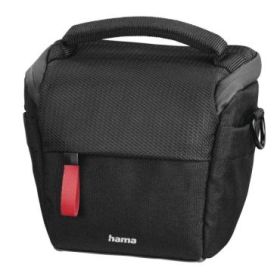 Hama Matera Funda para Camara - Poliester Reciclado - Asa para Cinturon - Compartimentos Separados para Objetivos - Asa de Mano