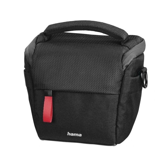 Hama Matera Funda para Camara - Poliester Reciclado - Asa para Cinturon - Compartimentos Separados para Objetivos - Asa de Mano