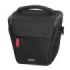 Hama Matera Funda para Camara - Poliester Reciclado - Asa para Cinturon - Asa de Mano - 16x10x16cm - Color Negro