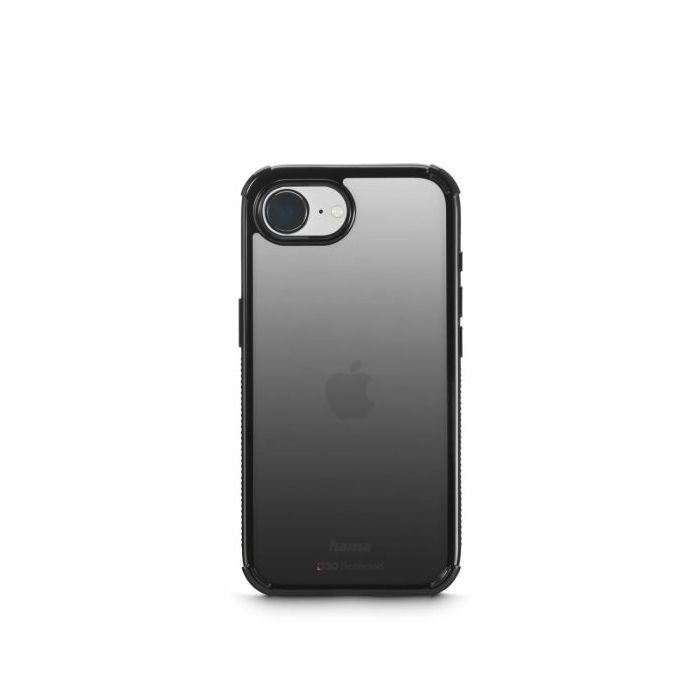 Hama Extreme Protect Funda para iPhone 16E - Antideslizante - Policarbonato - Proteccion D3O - Bordes Elevados - Color Negro