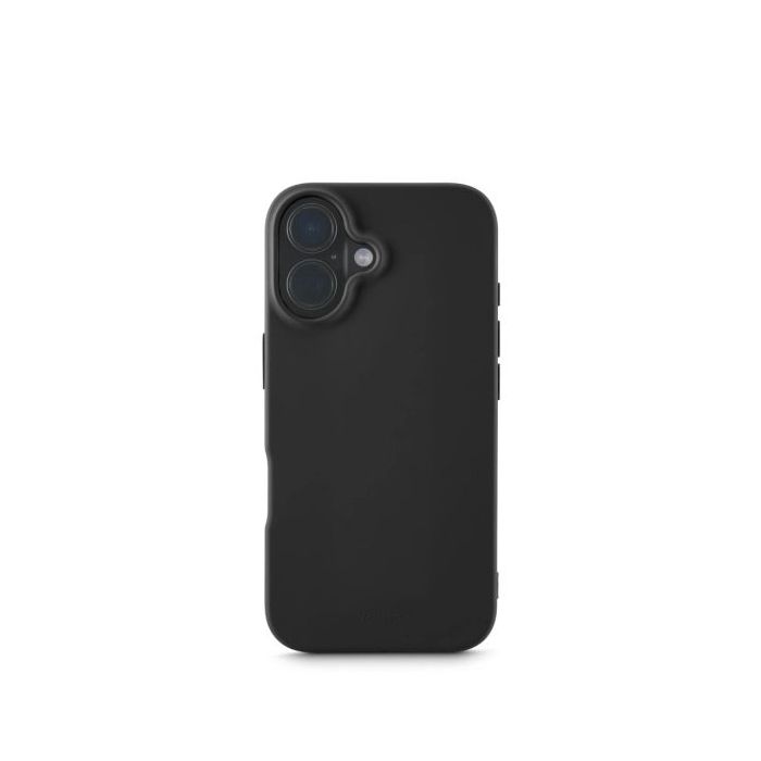 Hama Fantastic Feel Funda para iPhone 16 - Antiadherente Anti-Suciedad - Poliuretano Termoplastico - Bordes Elevados - Color Neg