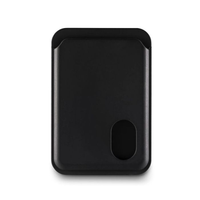 Hama Fantastic Feel Tarjetero MagSafe para iPhone - Deslizamiento Facil - Magnetico - Magnetico - Color Negro