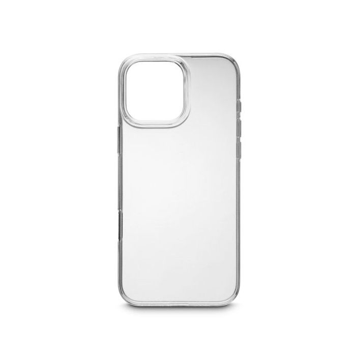 Hama Always Clear Funda para iPhone 16 Pro Max - Antideslizante - Poliuretano Termoplastico - Bordes Elevados - Color Transparen
