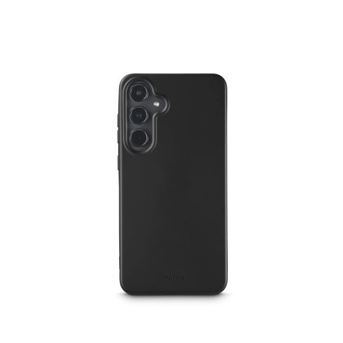 Hama Fantastic Feel Funda para Samsung Galaxy S24 - Poliuretano Termoplastico - Bordes Elevados - Color Negro