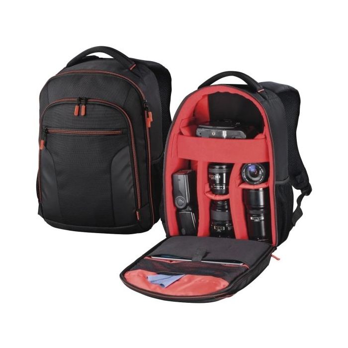 Hama Miami Mochila para Camara - Capacidad 12L - Poliester - Bolsillo para Tablet hasta 10.2  - Compartimentos Separados para Ob