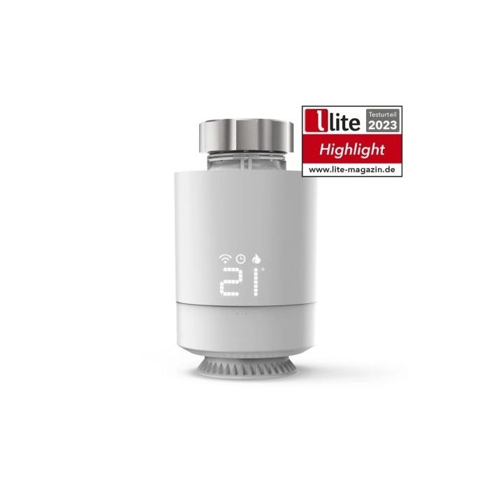 Hama Termostato de Radiador Inteligente - WLAN - Temperatura Regulable - Compatible con Asistente de Voz - Control con App - Col