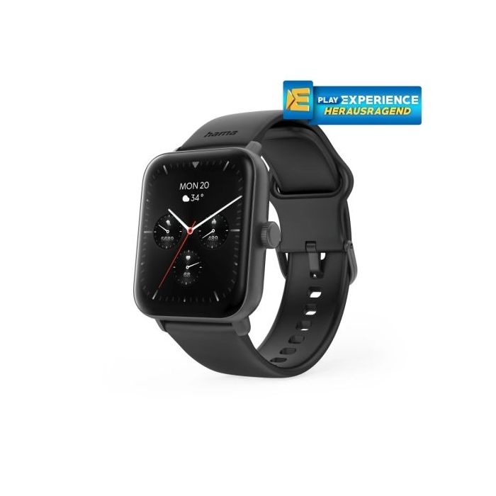 Hama 6010 Reloj Inteligente Smartwatch - Bluetooth 5.3 - Bateria 350mAh - Pantalla TFT 1.65  - IP68 - Resistencia al Agua 3 Atm