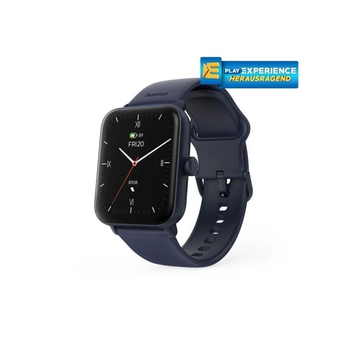 Hama 6010 Reloj Inteligente Smartwatch - Bluetooth 5.3 - Bateria 350mAh - Pantalla TFT 1.65  - IP68 - Resistencia al Agua 3 Atm
