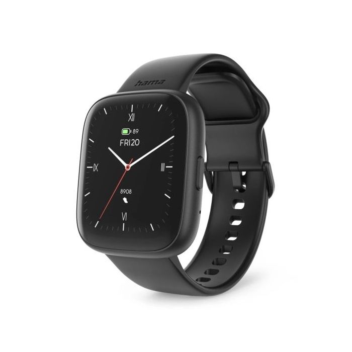 Hama 4000 Reloj Inteligente Smartwatch - Bluetooth 5.3 - Bateria 300mAh - Pantalla TFT 1.65  - IP68 - Pulsera de Silicona - 3.9x