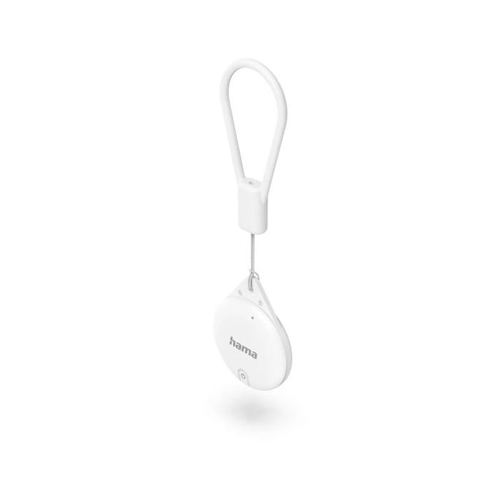 Hama Find My Localizador Antiperdida para Apple - Bluetooth - Policarbonato y Silicona - Autonomia hasta 240 Dias - Color Blanco