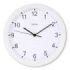 Hama Elba Reloj de Pared Analogico - Silencioso - Funciona con 1 Pila AA - 25x4cm - Color Blanco