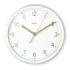 Hama Madeira Reloj de Sobremesa Analogico - Silencioso - Funciona con 1 Pila AA - 16x4.5cm - Color Blanco