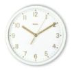 Hama Madeira Reloj de Sobremesa Analogico - Silencioso - Funciona con 1 Pila AA - 16x4.5cm - Color Blanco