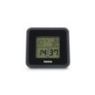 Hama Borneo Medidor de Temperatura y Humedad para Interior - Pantalla Digital - Reloj - Indicador de Confort - 8x1.2x8cm - Color