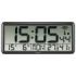 Hama Jumbo Reloj de Pared Digital - Termometro - Higrometro - Zona Horaria Ajustable - Radio - 36x16x3cm - Color Negro