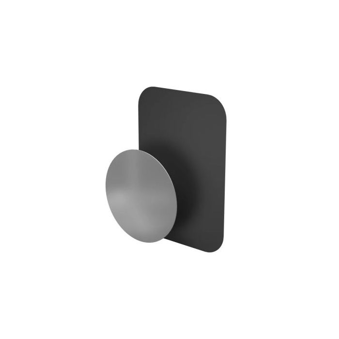 Hama Magnet Placa Metalica para Soporte Magnetico en Smartphone - Peso Max 700g - Color Negro y Plata
