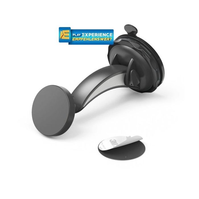 Hama Magnet Soporte de Coche para Smartphone - Magnetico - Ventosa para Parabrisas - Color Negro