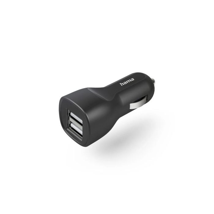 Hama Cargador de Coche 12W - 2xusb-A - Color Negro