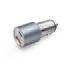 Hama Cargador de Coche 38W - USB-A - USB-C - Pantalla LED - Power Delivery - Qualcomm 3.0 - Color Plata