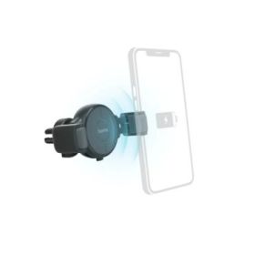 Hama FC10 Flex-Set Soporte con Cargador para Coche - Potencia 10W - USB-C - Carga Rapida - Antideslizante - Color Gris