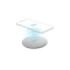Hama QI-FC10 Metal Cargador Inalambrico - Potencia 10W - USB-C - Indicador LED - Carga Rapida - Color Blanco