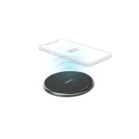 Hama QI-FC10 Cargador Inalambrico - Potencia 10W - USB-C - Indicador LED - Carga Rapida - Color Negro