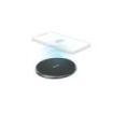 Hama QI-FC10 Cargador Inalambrico - Potencia 10W - USB-C - Indicador LED - Carga Rapida - Color Negro
