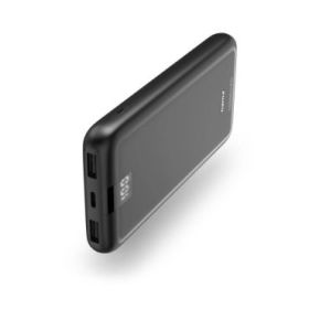 Hama Bateria Externa Powerbank 10000mAh - Polimero de Litio - USB-C - USB-A - Carga Rapida - 3 Conexiones de Salida - Pantalla D