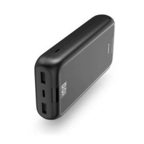Hama Bateria Externa Powerbank 20000mAh - Polimero de Litio - USB-C - USB-A - Carga Rapida - 3 Conexiones de Salida - Pantalla D