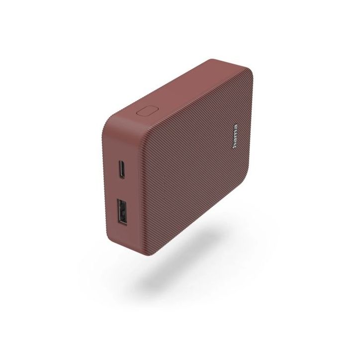 Hama Color 10 Bateria Externa Powerbank 10000mAh - Polimero de Litio - USB-C - USB-A - Carga Rapida - Indicador LED de Carga - 2