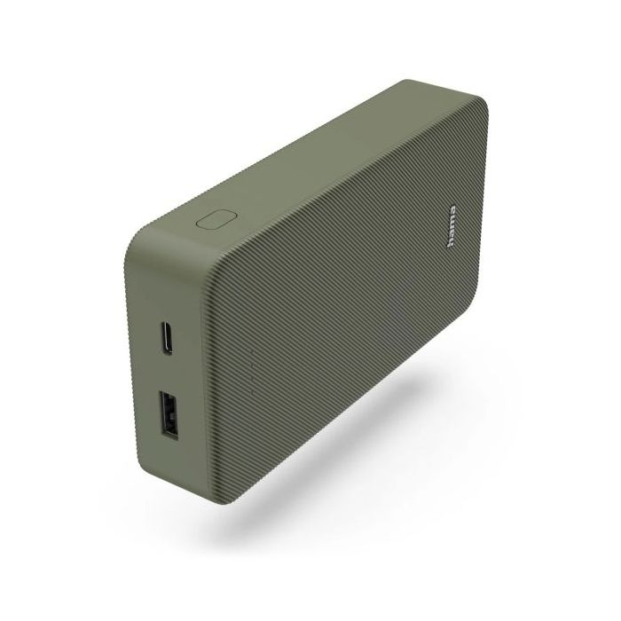 Hama Colour 20 Bateria Externa Powerbank 20000mAh - Polimero de Litio - USB-C - USB-A - Carga Rapida - Indicador LED de Carga -