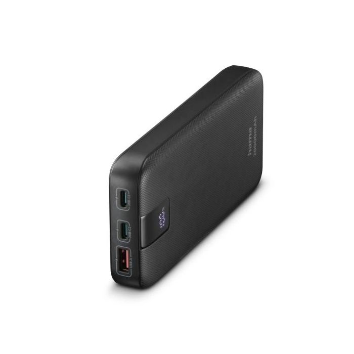 Hama Bateria Externa Powerbank 20000mAh - Polimero de Litio - USB-C - USB-A - Power Delivery - 3 Conexiones de Salida - Pantalla