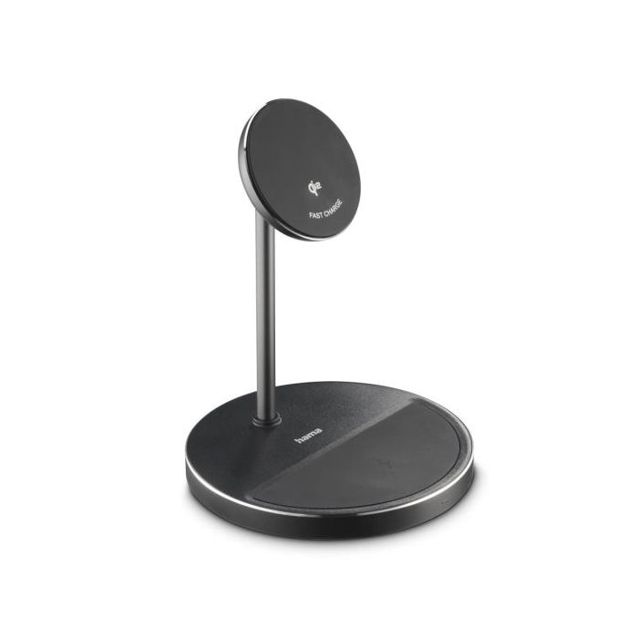 Hama Qi2 Cargador Inalambrico - Potencia 5W - USB-C - Carga Rapida - Color Negro