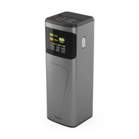 Hama High Power Bateria Externa Powerbank 24000mAh - Potencia 150W - USB-C - USB-A - Power Delivery - Pantalla TFT - Indicador d
