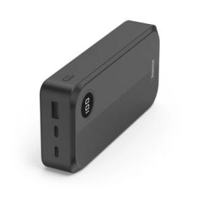 Hama Bateria Externa Powerbank 20000mAh - Polimero de Litio - USB-C - USB-A - Carga Rapida - 3 Conexiones de Salida - Pantalla D