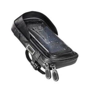 Hama Essential Funda Smartphone para Bicicleta/Moto - Repelente al Agua - Cremallera - Ancho Dispositivo hasta 8cm - Peso Max 20