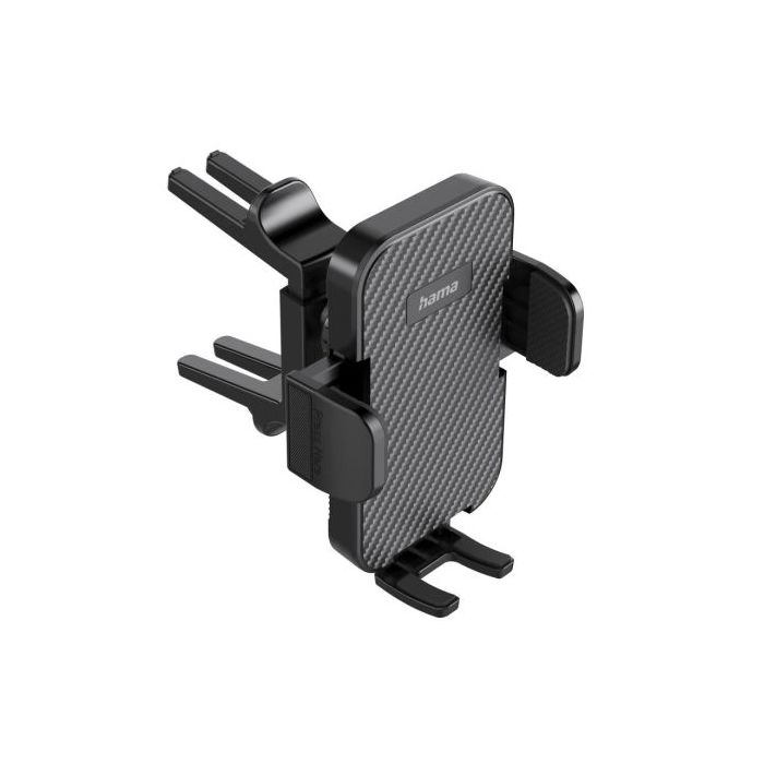 Hama Soporte de Coche para Smartphone - Pinza para Rejilla - Peso Max 230g - Universal - Color Negro