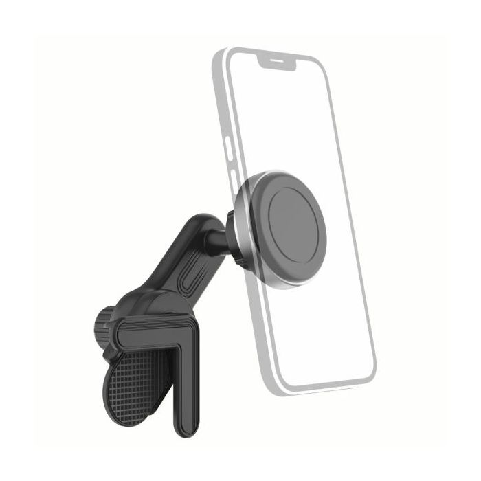 Hama Soporte Smartphone para Tesla Model 3 / y - Peso Max 200g - Universal - Revestimiento de Goma - Color Negro y Plata