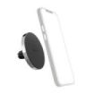Hama Lock Soporte de Coche para Smartphone - Magnetico - Pinza para Rejilla - Peso Max 230g - Aluminio - Color Negro y Plata