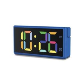 Hama Ibiza Reloj Despertador Digital - Pantalla Multicolor - Funcion de Carga USB-A - Funcion de Repeticion de Alarma - 15x3.5x7