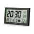 Hama Martinique Reloj de Pared Digital - Termometro - Visualizacion de Fases Lunares - Zona Horaria Ajustable - Radio - 20x12x2.