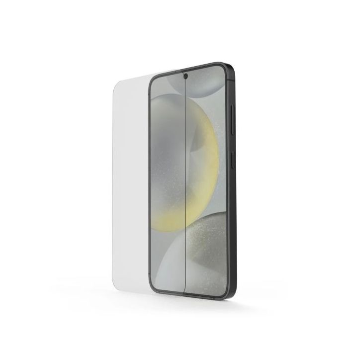 Hama Clear Protect Protector de Pantalla para Samsung Galaxy S24 - Antihuellas - Vidrio de Seguridad - Grado de Dureza 9H - Colo