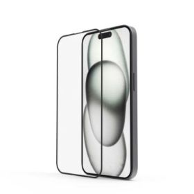 Hama Extreme Protect Protector de Pantalla para iPhone 15 - Vidrio Templado - Antihuellas - Grado de Dureza 10H - Proteccion D3O
